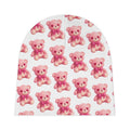 Bob the Pink Teddy Bear Baby Beanie