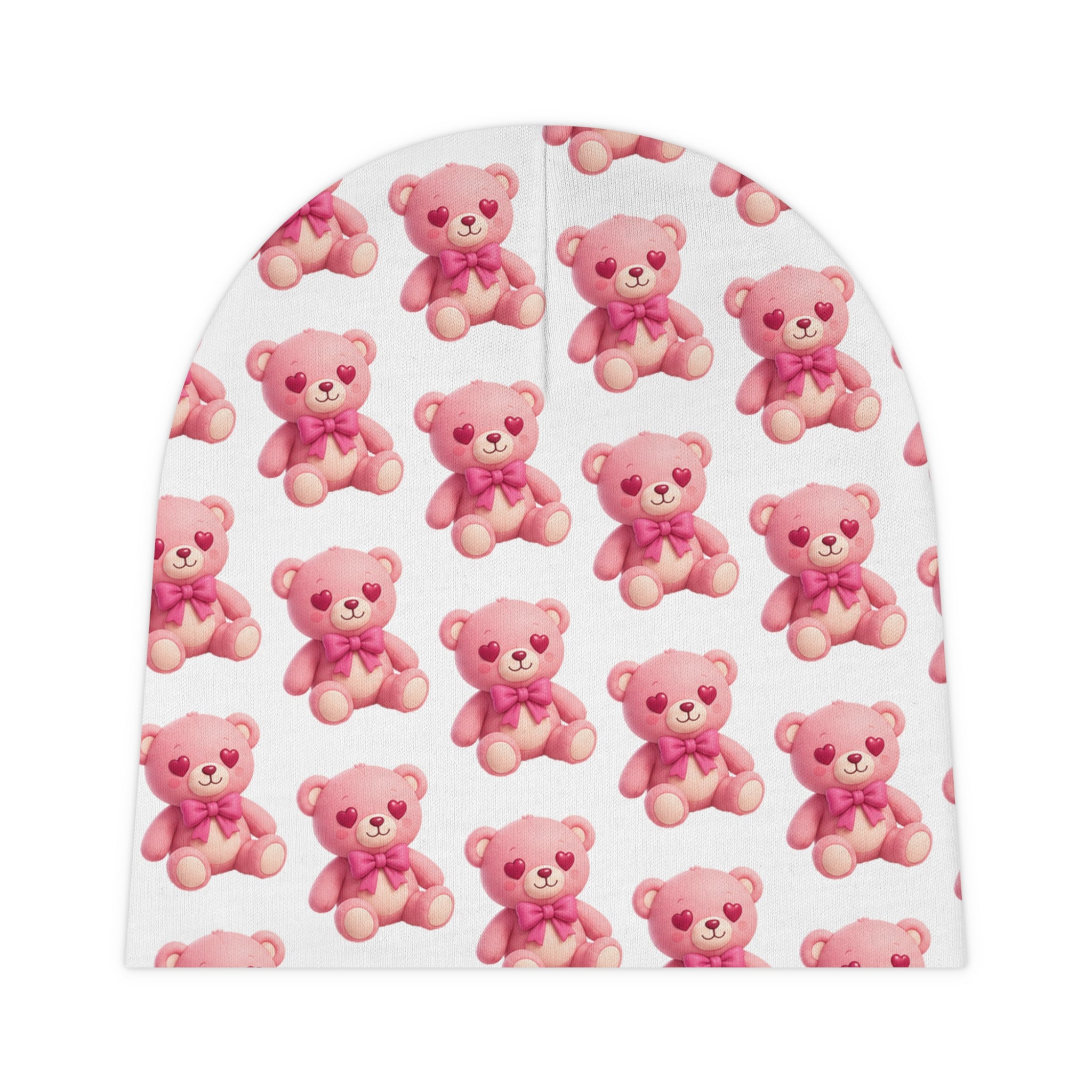 Bob the Pink Teddy Bear Baby Beanie