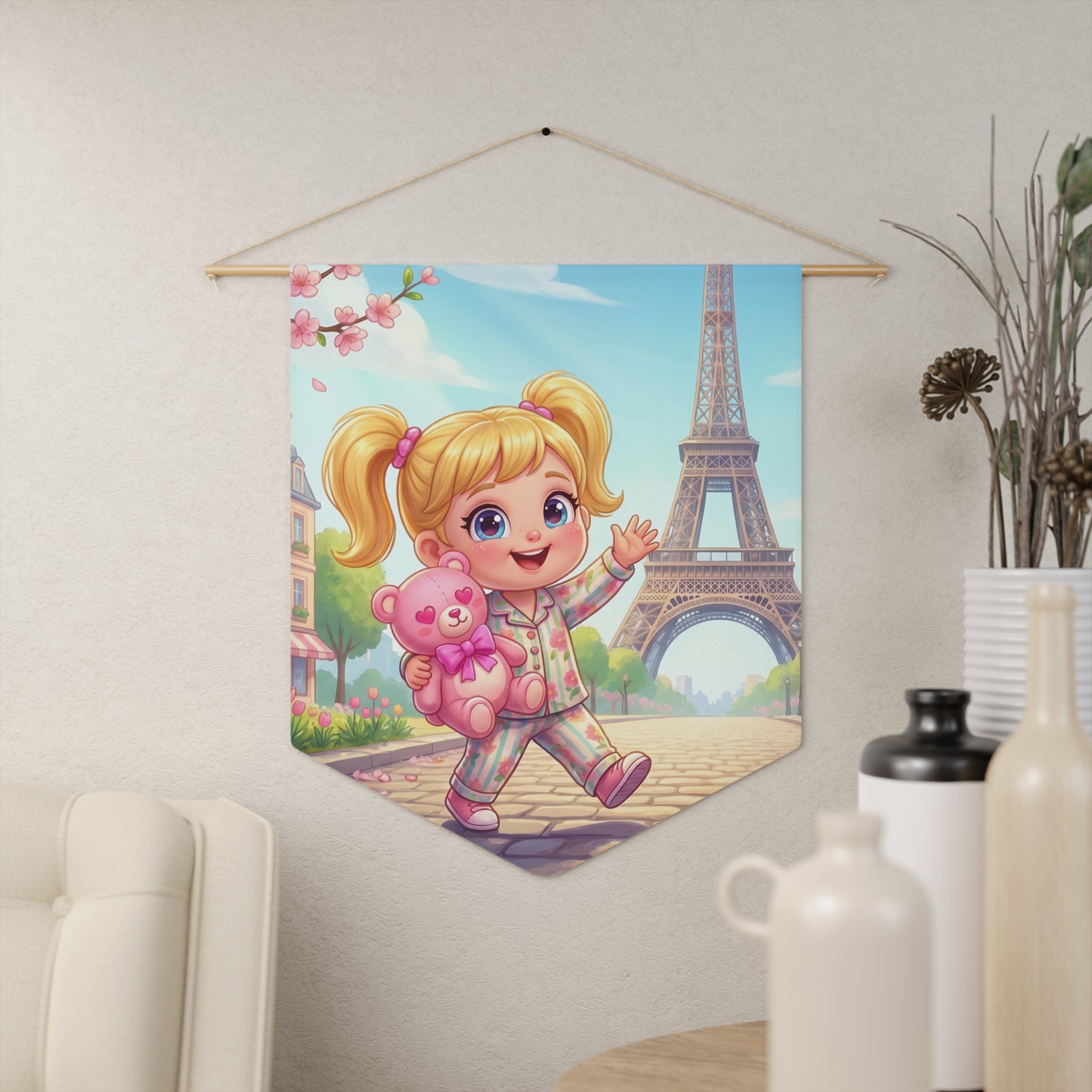 Momoji in Paris Wall Pennant