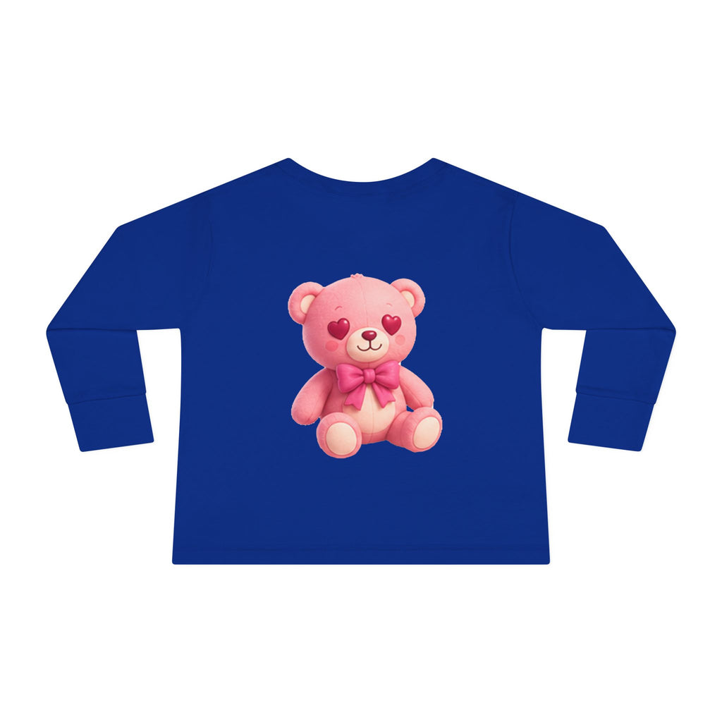 Bob the Pink Teddy Toddler Long Sleeve Tee