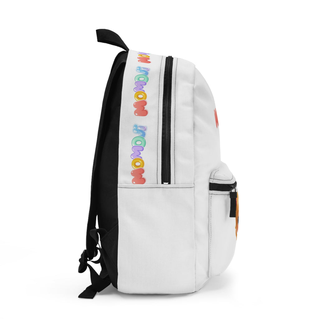 Colorful Bubble Letter Backpack – 'MOMOJI' Pastel Kids School Bag