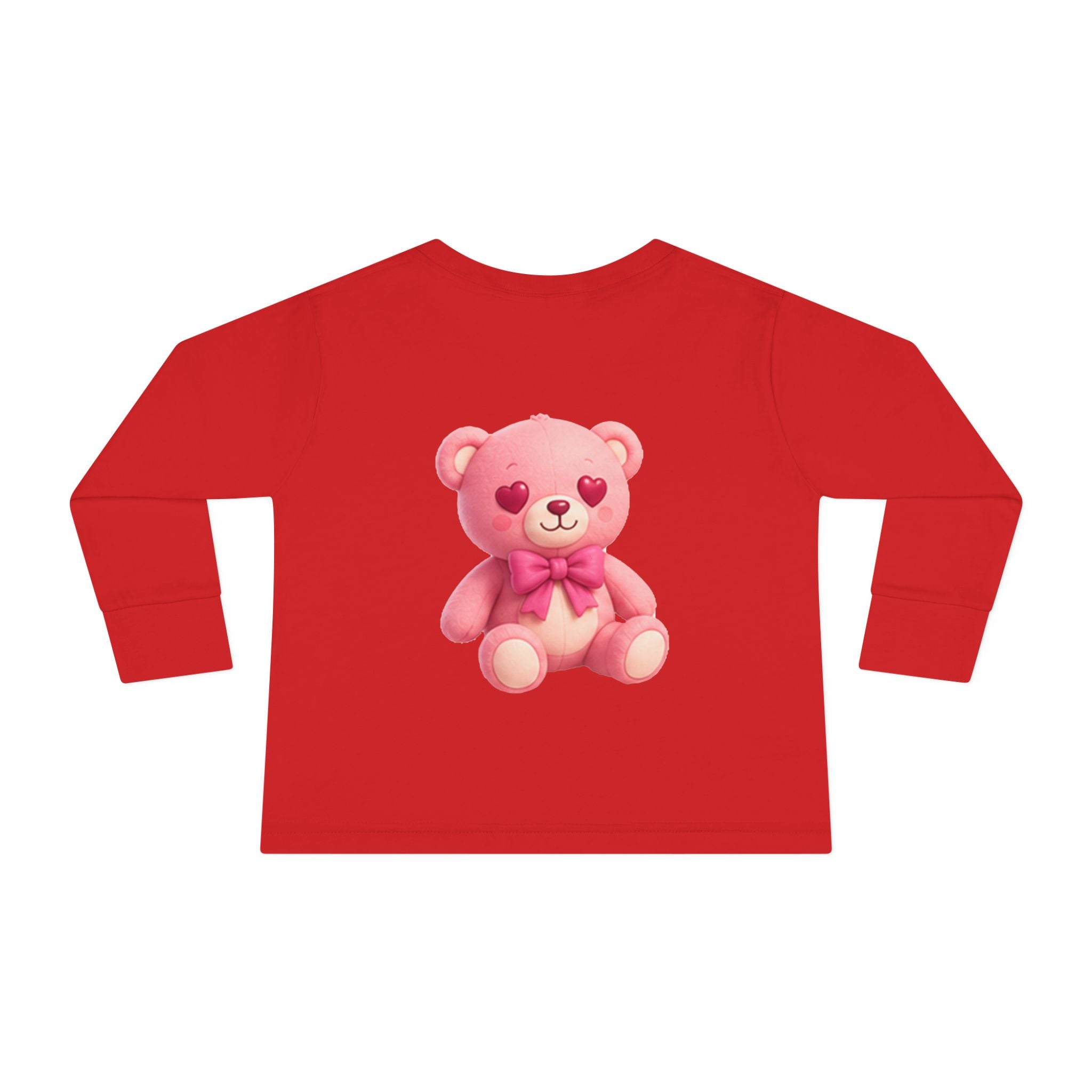 Bob the Pink Teddy Toddler Long Sleeve Tee