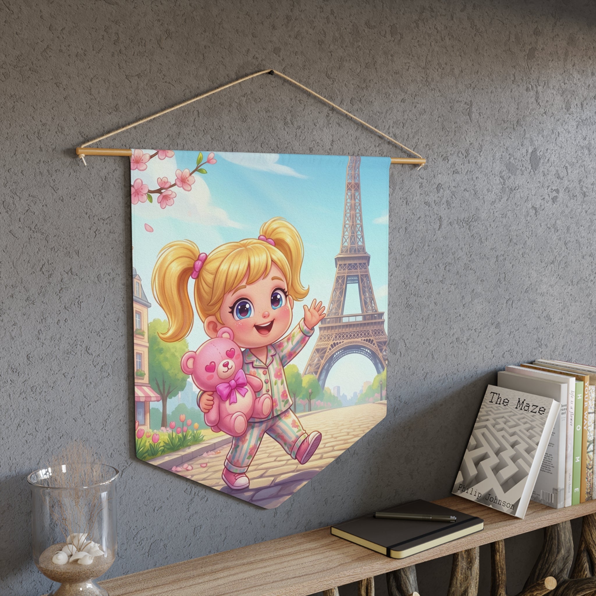 Momoji in Paris Wall Pennant