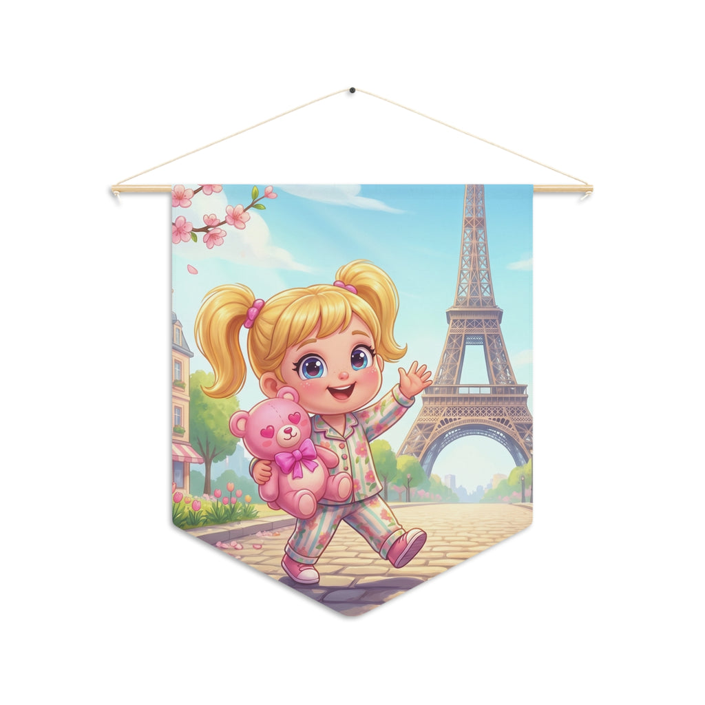 Momoji in Paris Wall Pennant