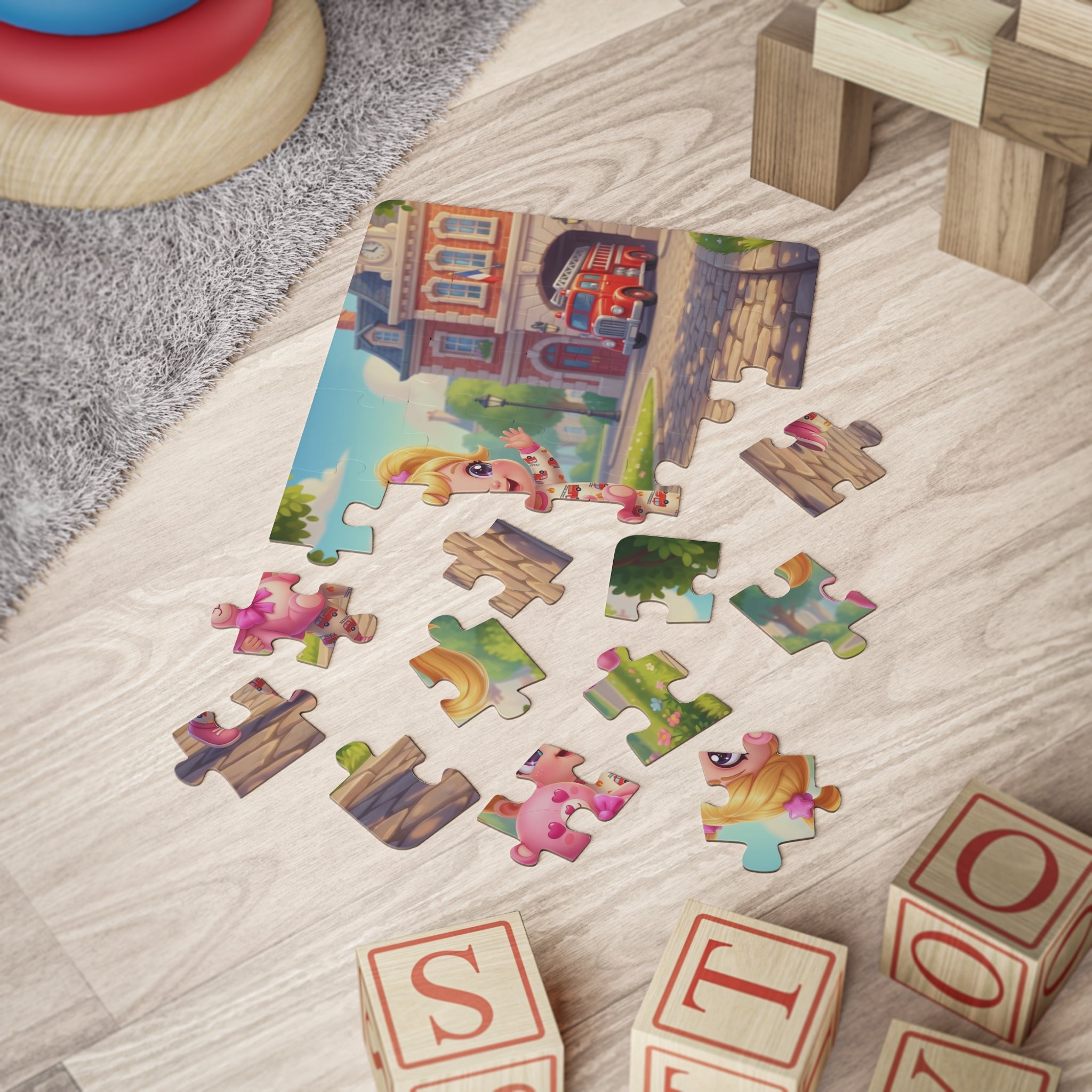 Mo was Here: Firehouse Visit Kids Puzzle