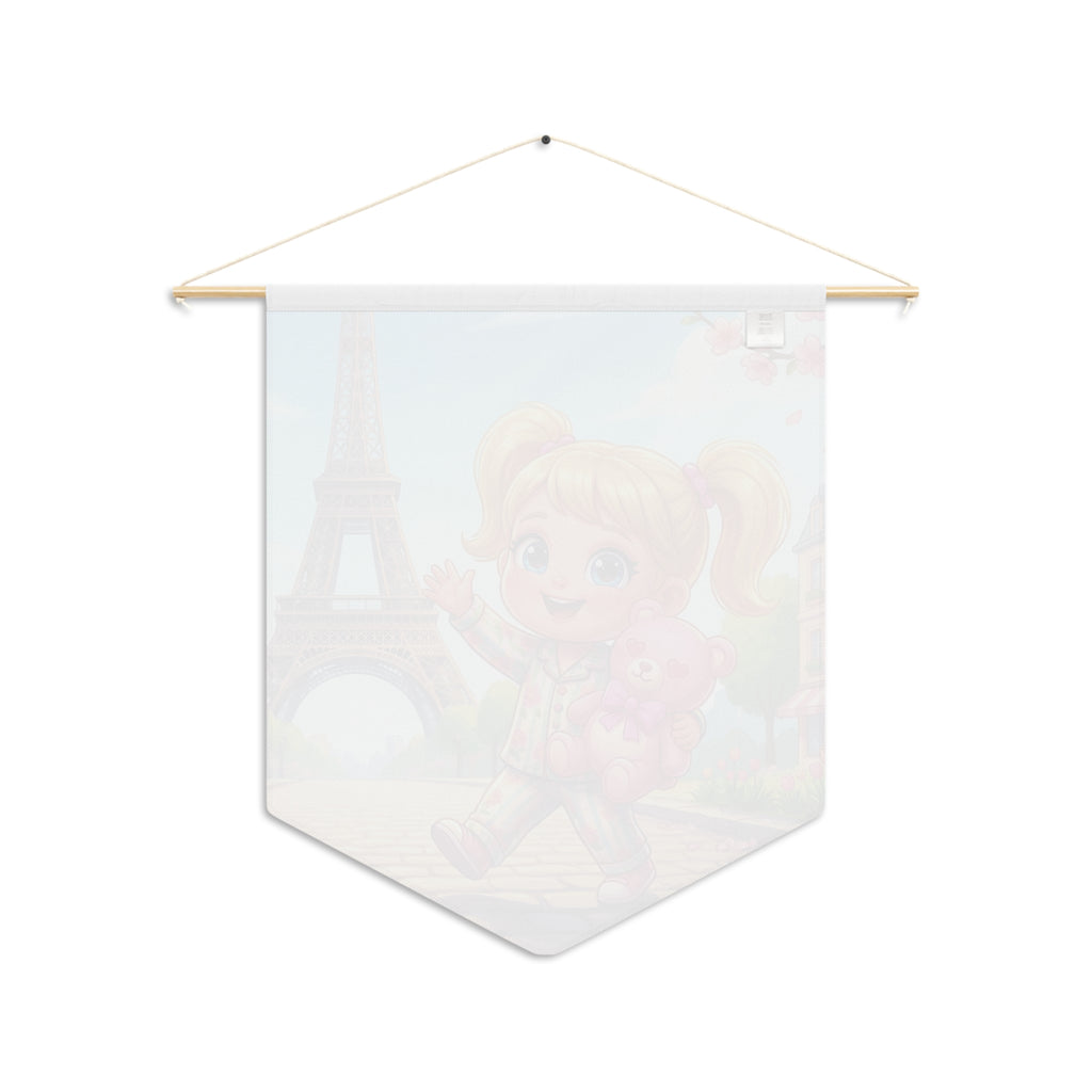 Momoji in Paris Wall Pennant