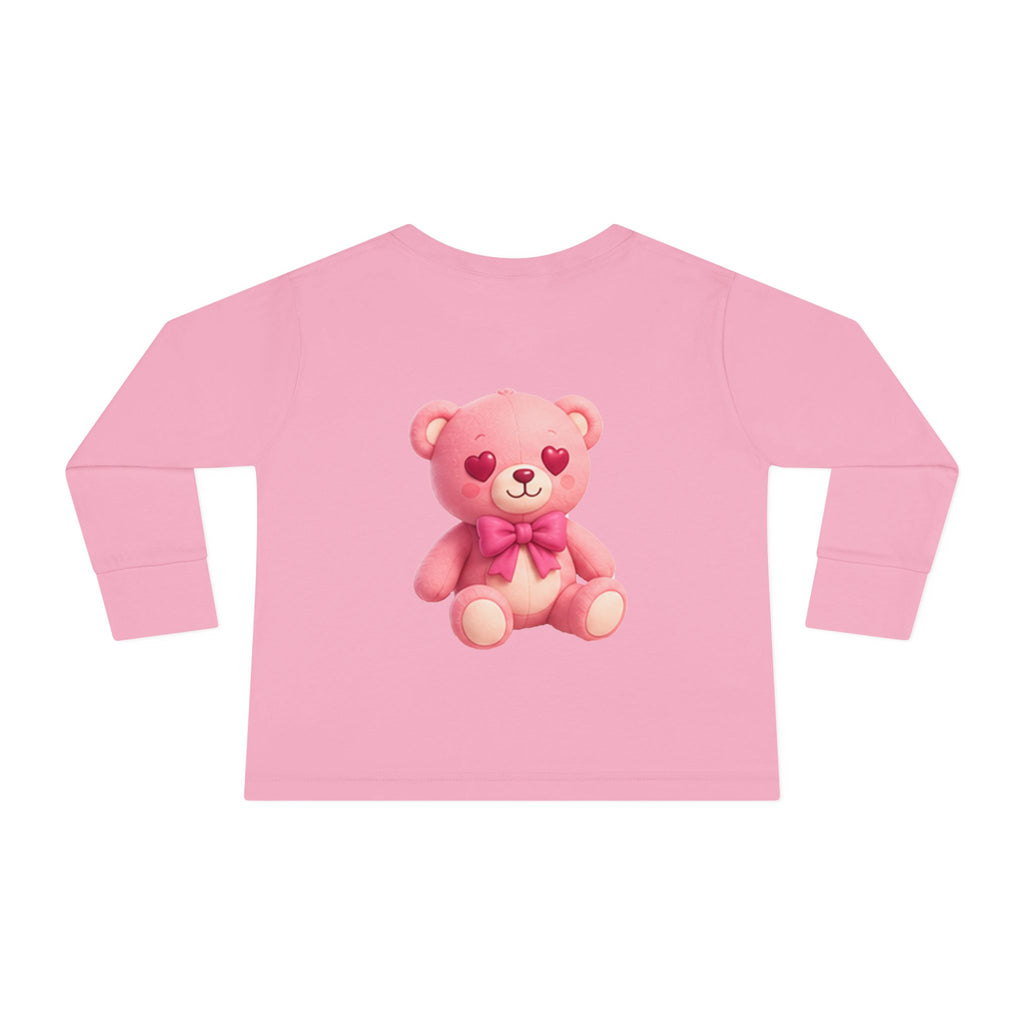 Bob the Pink Teddy Toddler Long Sleeve Tee