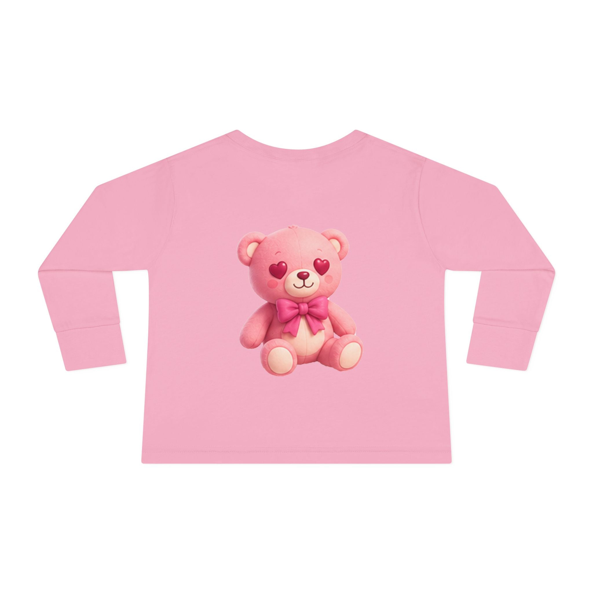 Bob the Pink Teddy Toddler Long Sleeve Tee