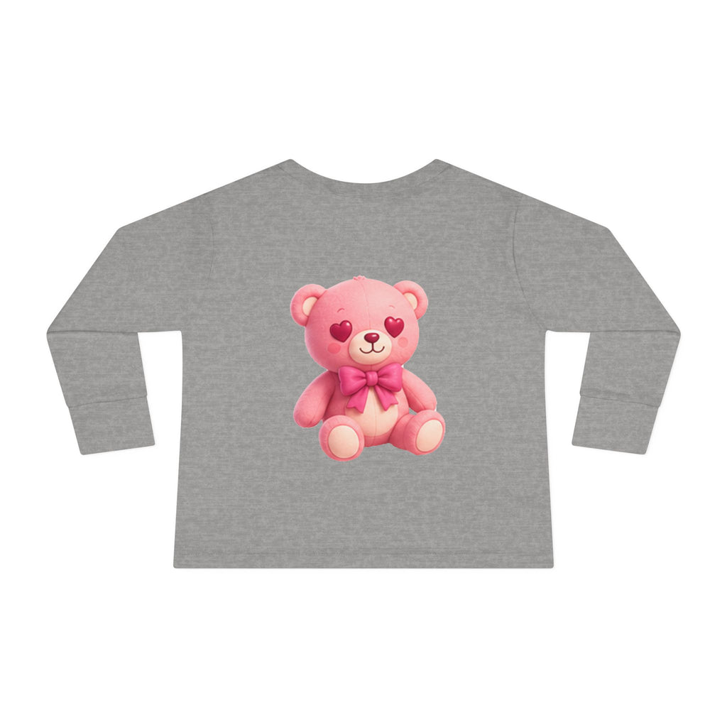 Bob the Pink Teddy Toddler Long Sleeve Tee