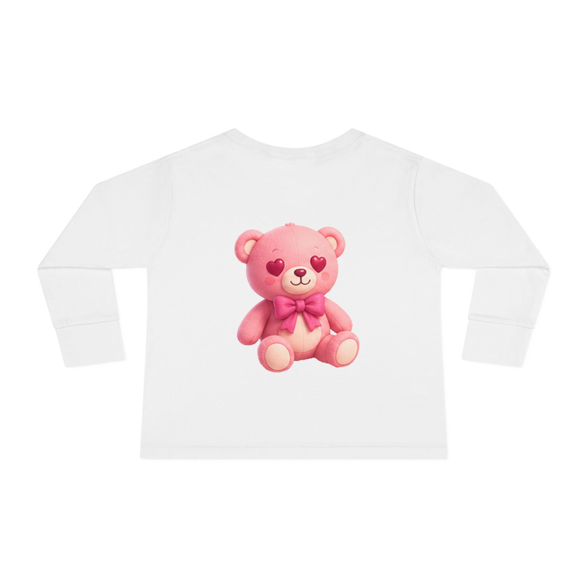 Bob the Pink Teddy Toddler Long Sleeve Tee