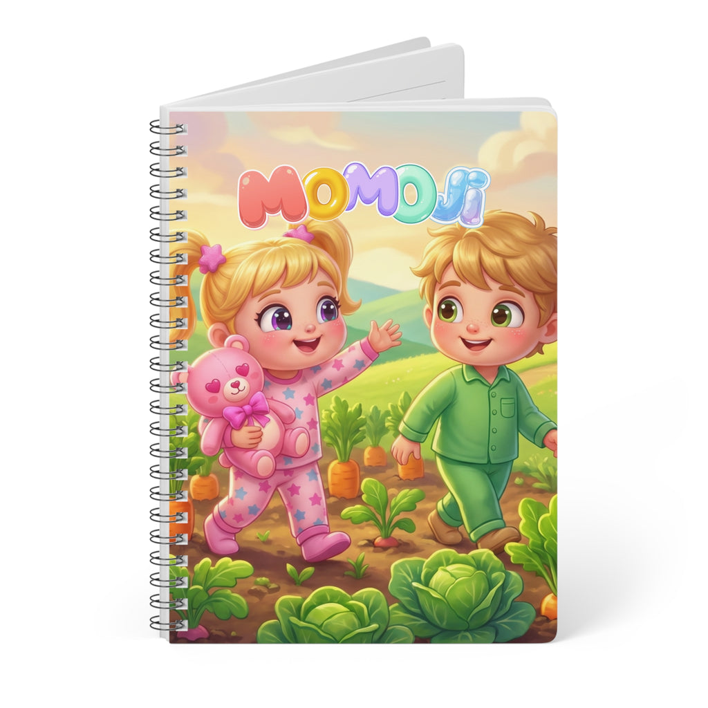 Mo was Here: On the Farm A5 Spiral Notebook